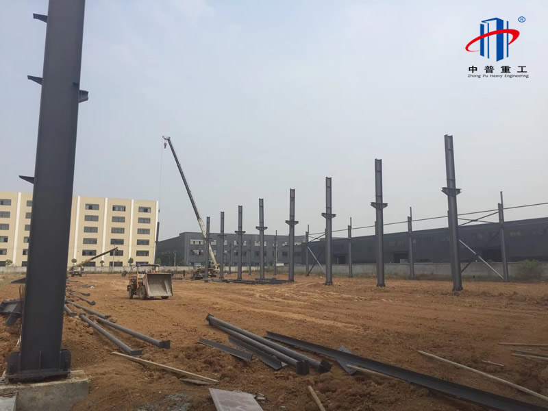 
承建湖北阳森门业钢结构示范工业园正式投产